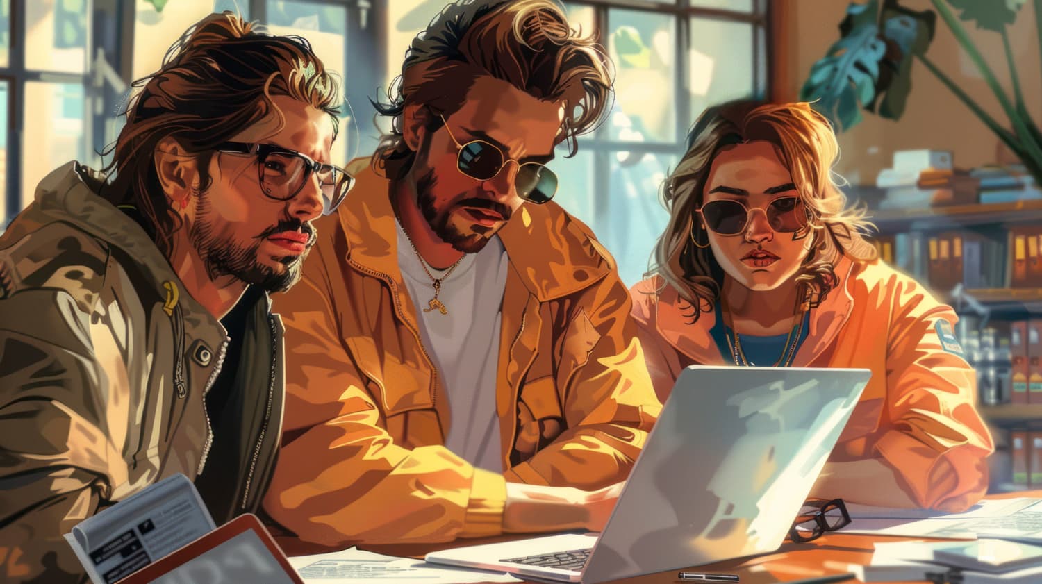 Team working together